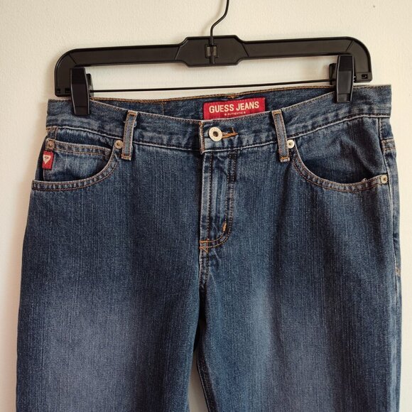 Ladies SZ 27 Vintage Guess Straight-Leg Blue Jean - Picture 2 of 5